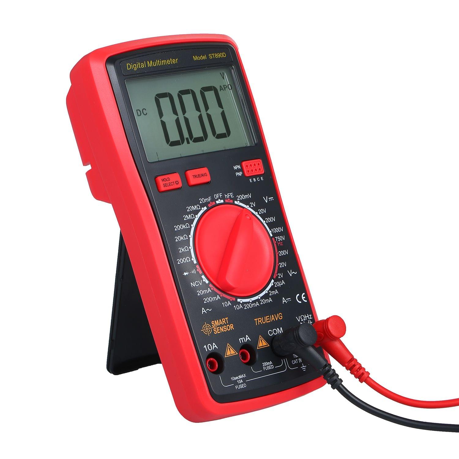 SMART SENSOR Dial Measuring Multimeter LCD Display NCV Mode - Automatic