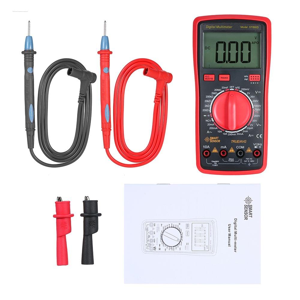 SMART SENSOR Dial Measuring Multimeter LCD Display NCV Mode - Automatic