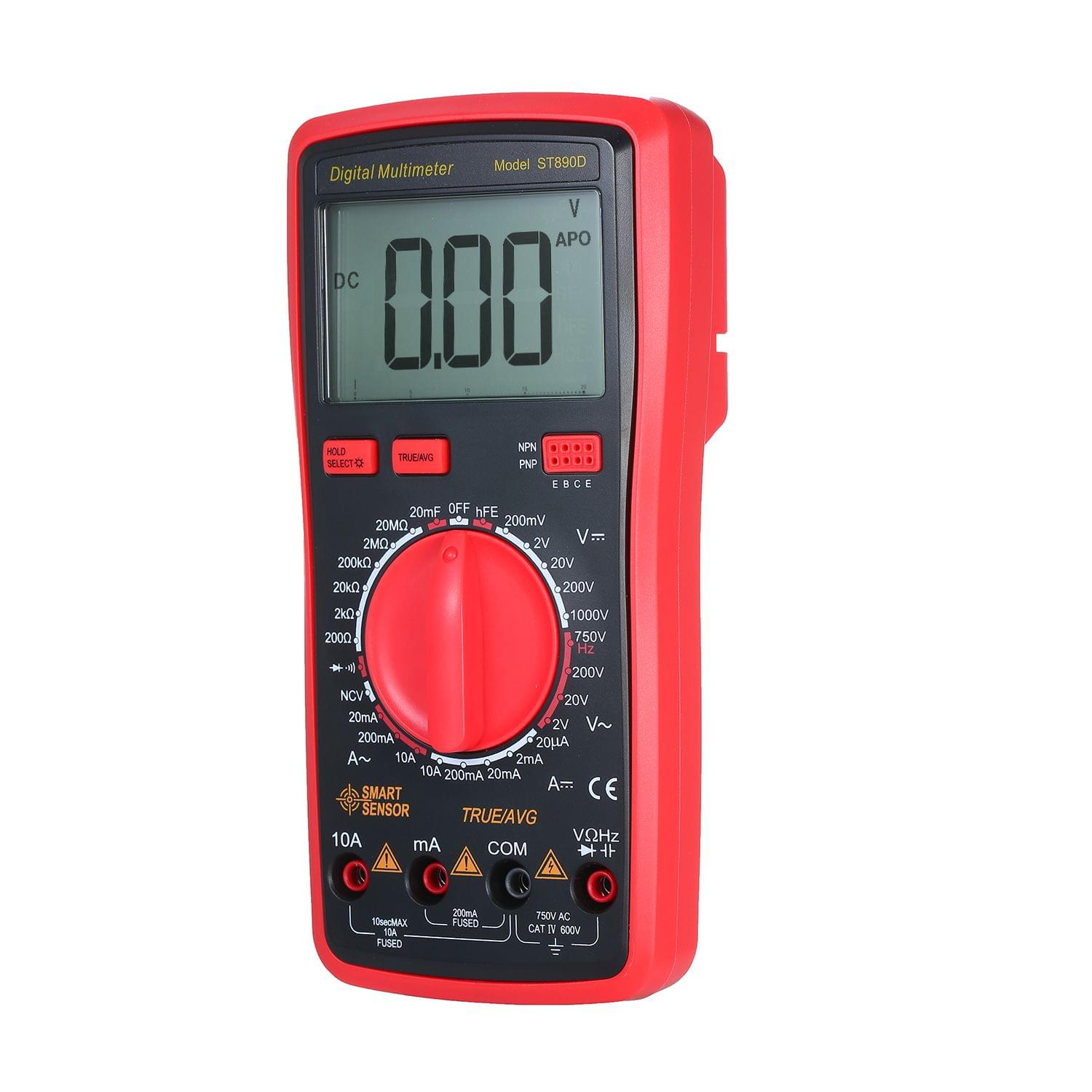 SMART SENSOR Dial Measuring Multimeter LCD Display NCV Mode - Automatic