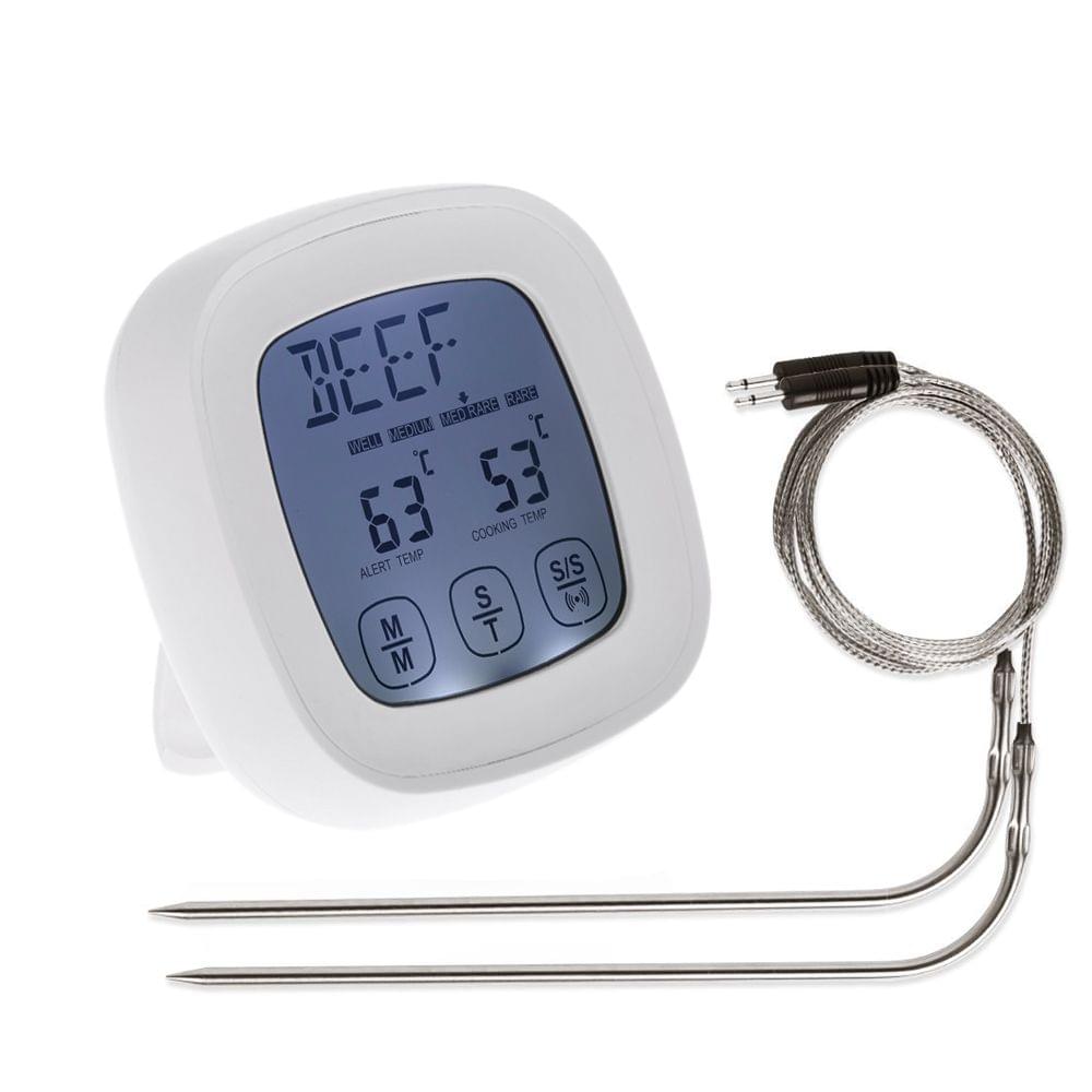 Digital Touch Screen Backlight Meat Cooking Thermometer with
