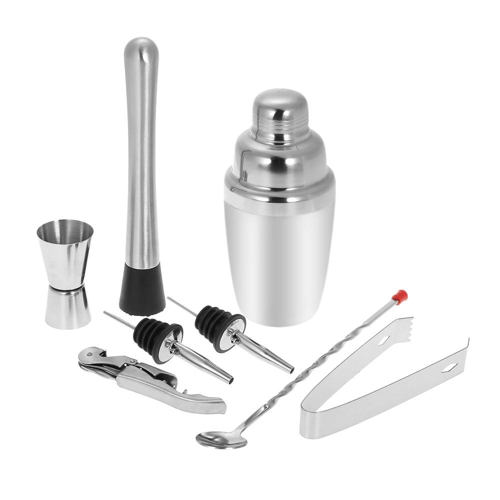 8pcs Stainless Steel Professional 350ml Cocktail Shaker - 8pcs