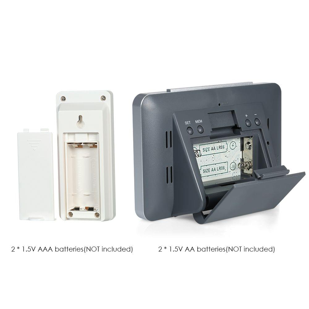 FanJu Battery Operated Wireless Digital Backlight LCD