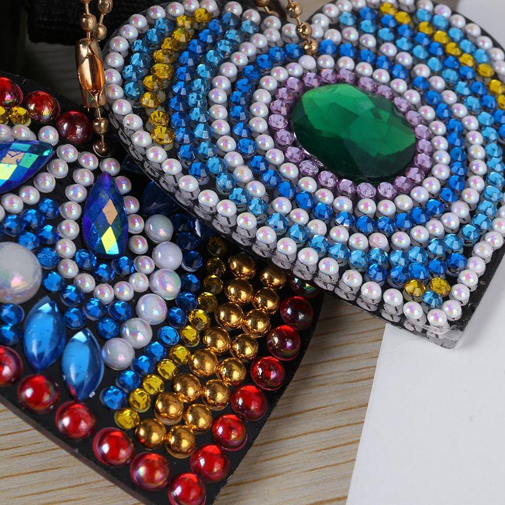 Diamond Painting Keychain Pendant Special Shaped Love Heart
