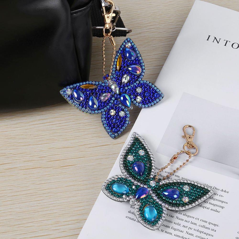 Diamond Painting Keychain Pendant Special Shaped Butterfly
