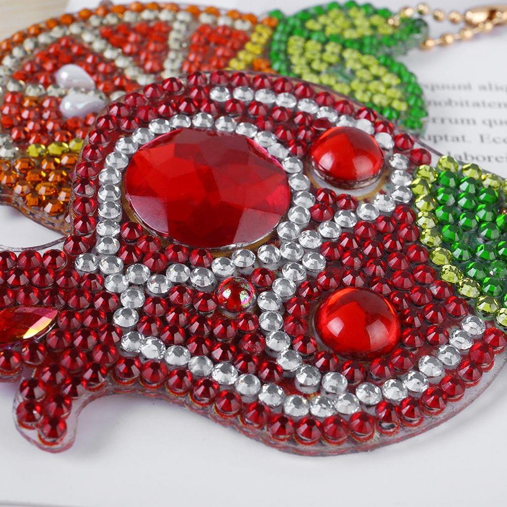 Diamond Painting Keychain Pendant Special Shaped Fruit for