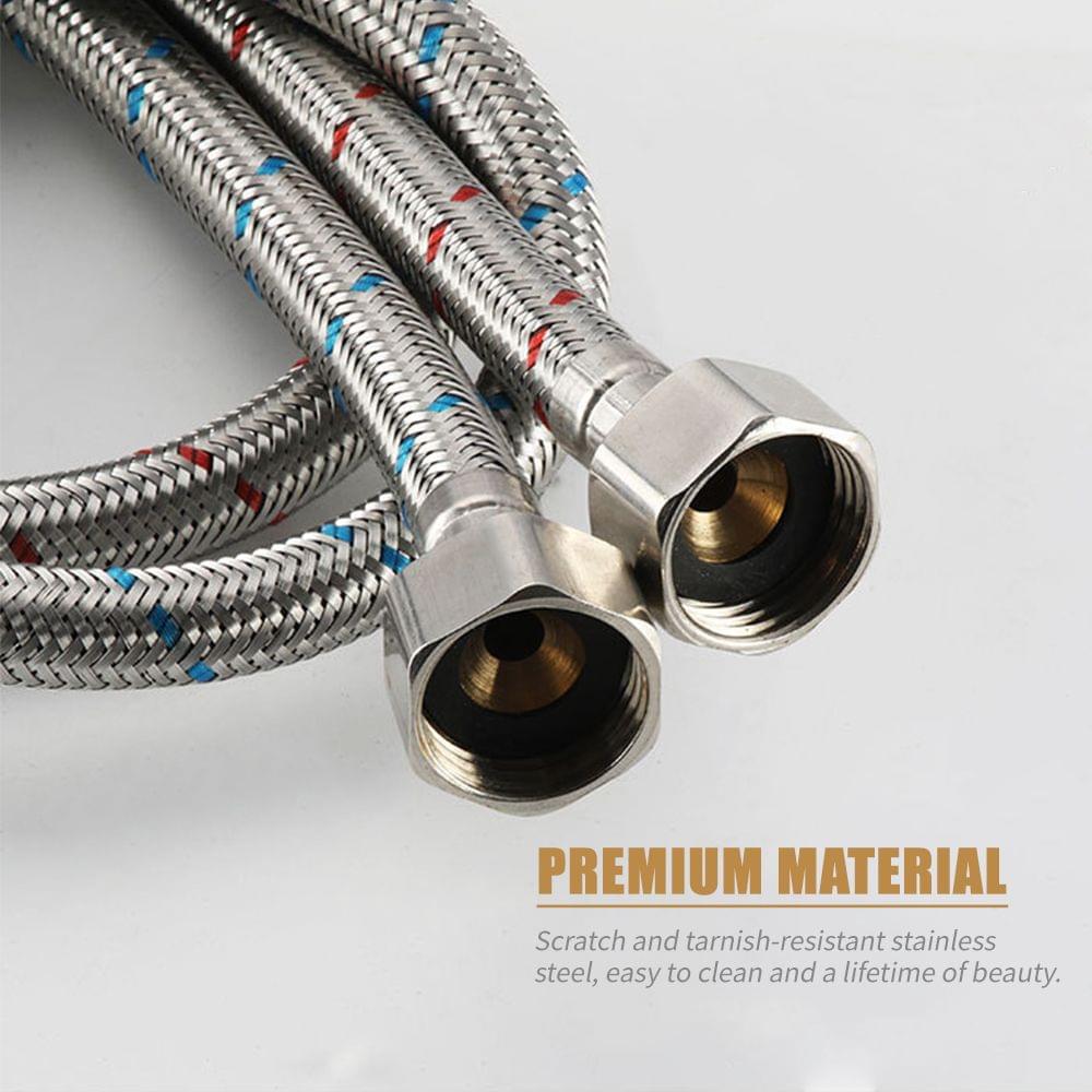 9/16" Sink Faucets Hoses 23 Inch Long Basin Water Tap Inlet - 9-16 In
