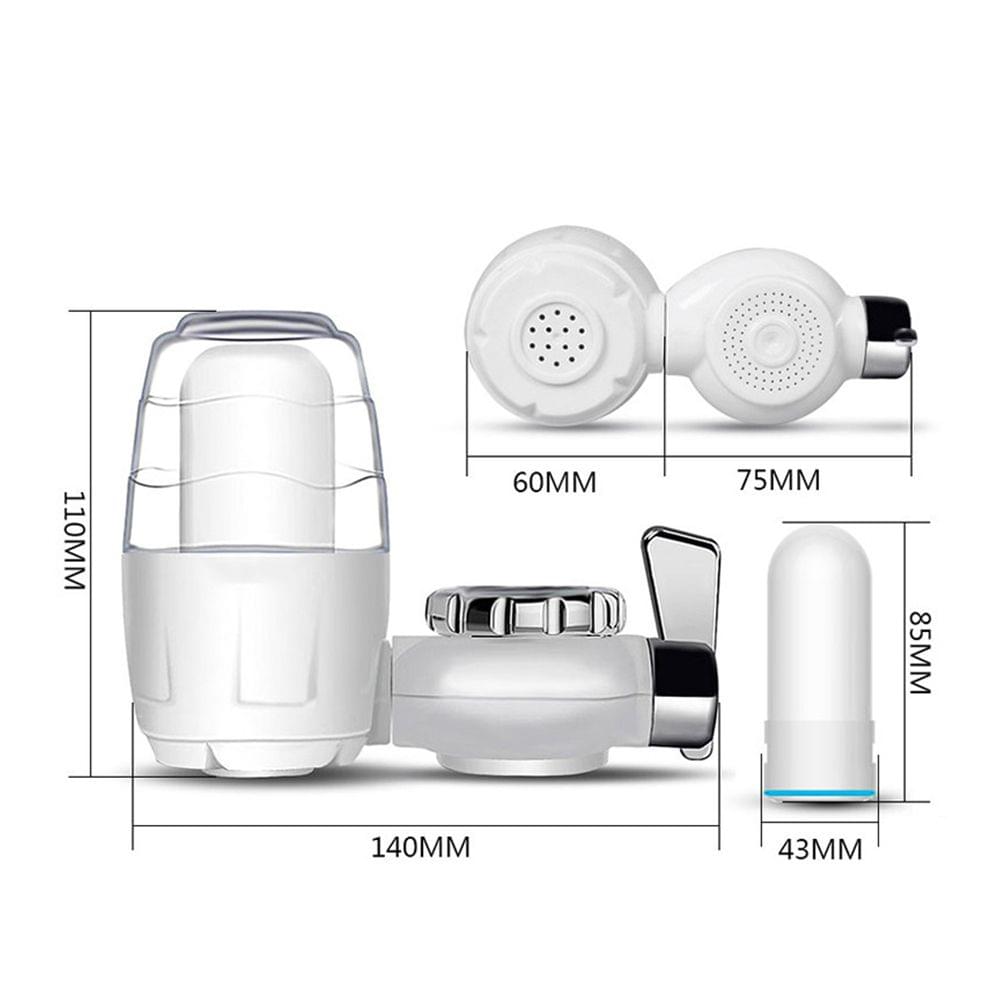 White Tap Faucets Water Filter Washable Ceramic Faucets