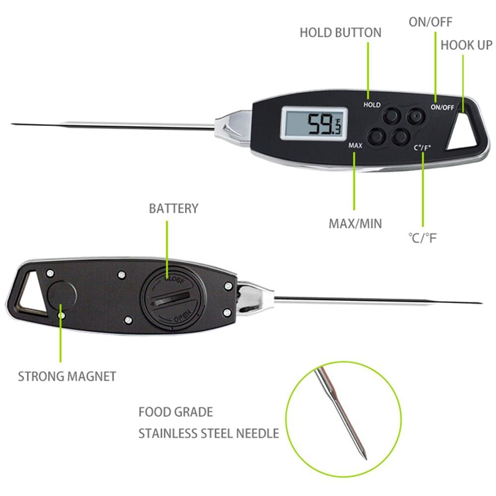 Digital Food Thermometer Backlight Instant Read Meat