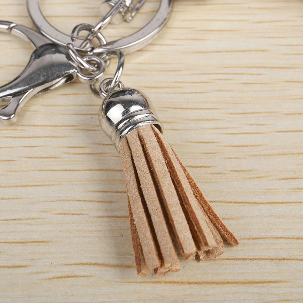Key pendant Keychain Features a Detachable Keyring Pendant - C