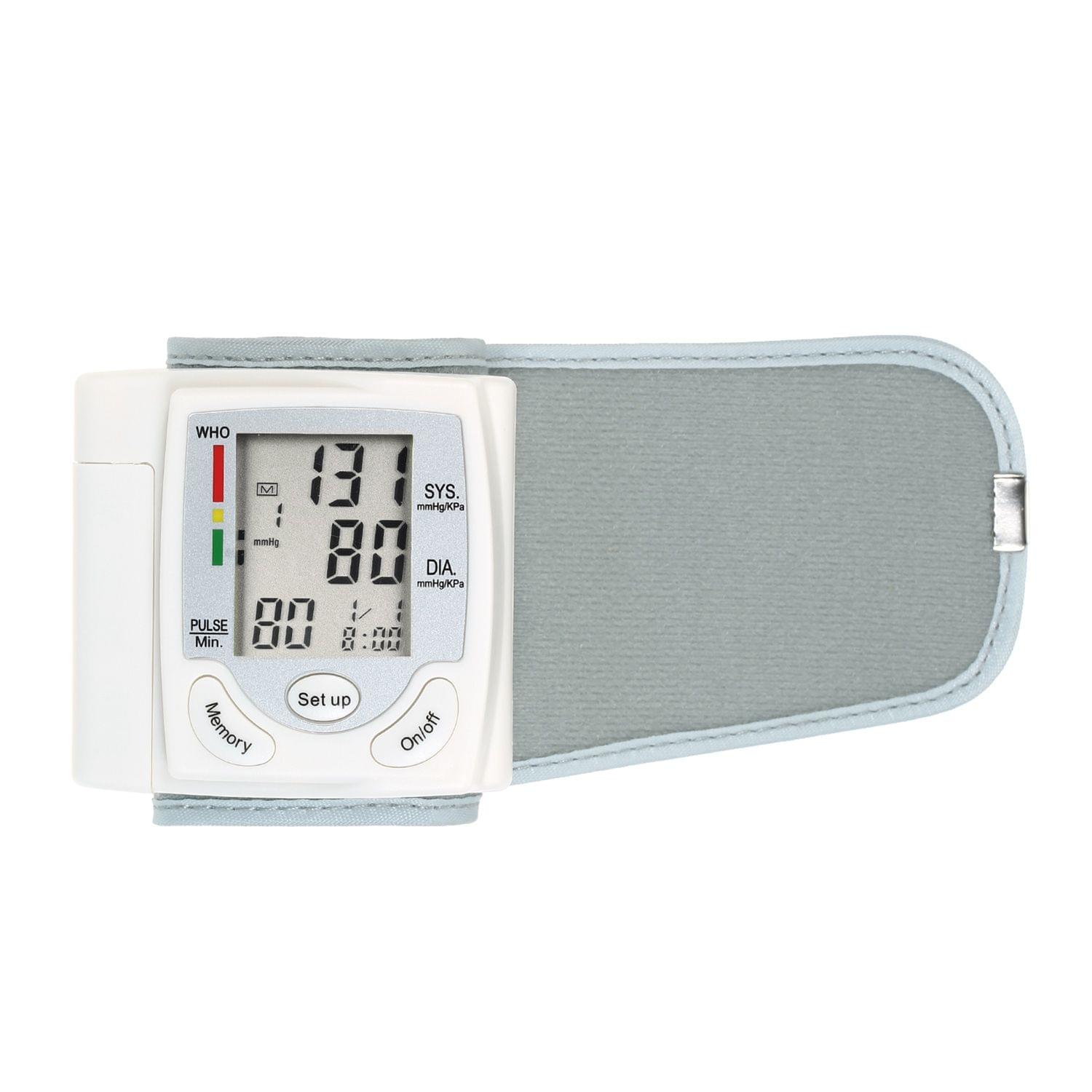 LCD Display Blood Pressure Monitor Wrist Pulse Meter