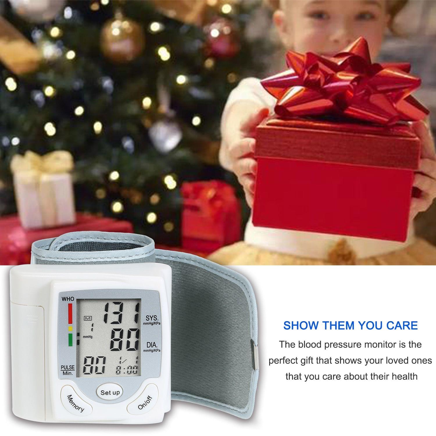 LCD Display Blood Pressure Monitor Wrist Pulse Meter