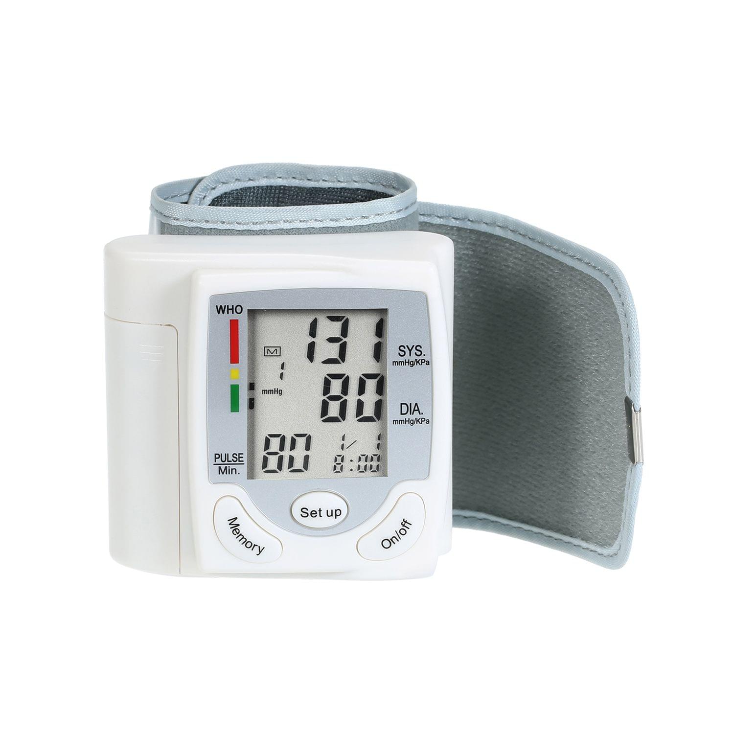LCD Display Blood Pressure Monitor Wrist Pulse Meter