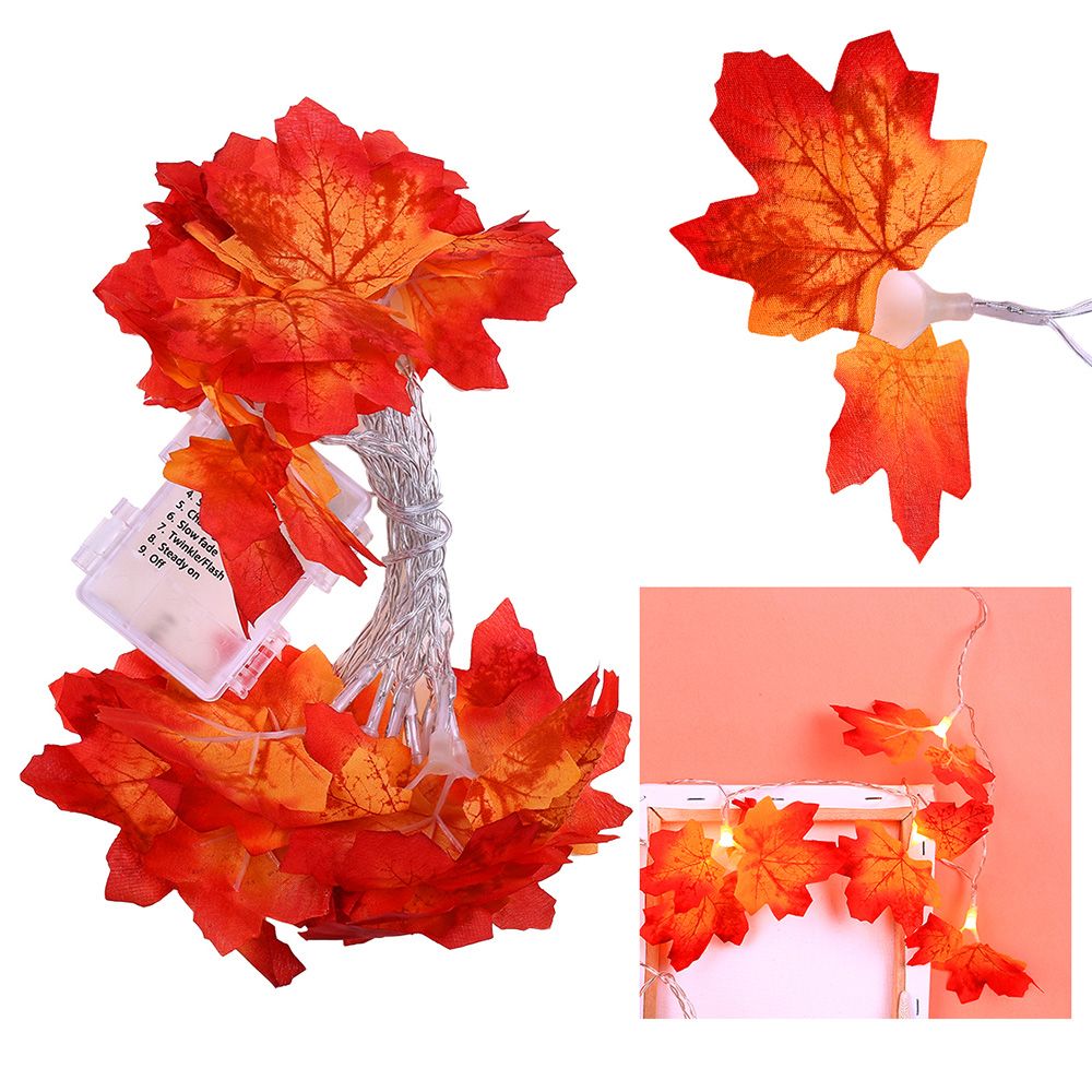 Maple Leaves Garland Led Holiday String Light Valentine