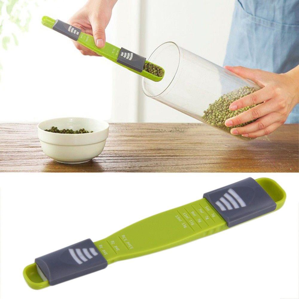 Adjustable Measuring Spoons 8 Scales Gram Milliliter