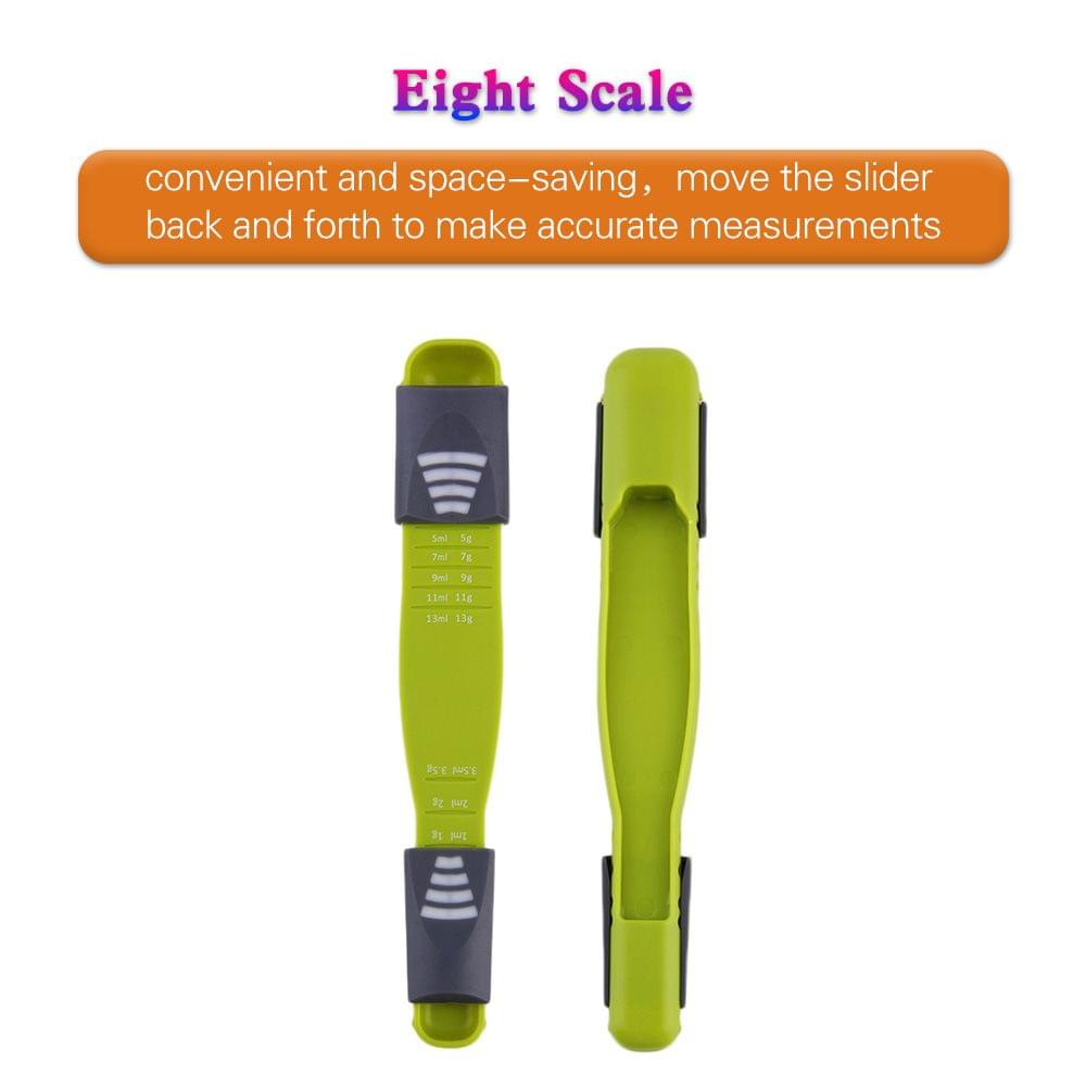 Adjustable Measuring Spoons 8 Scales Gram Milliliter