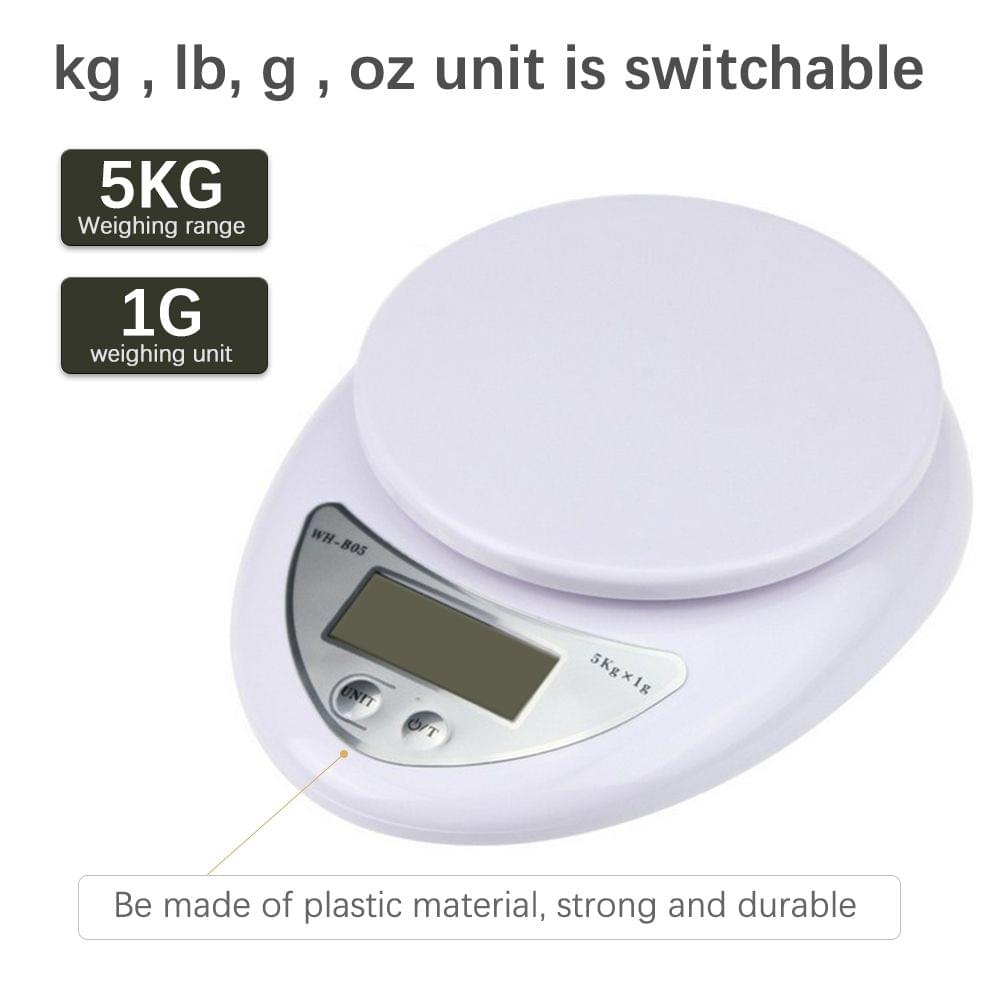 5KG/1g Digital Kitchen Food Scale for Cooking Barking Grams