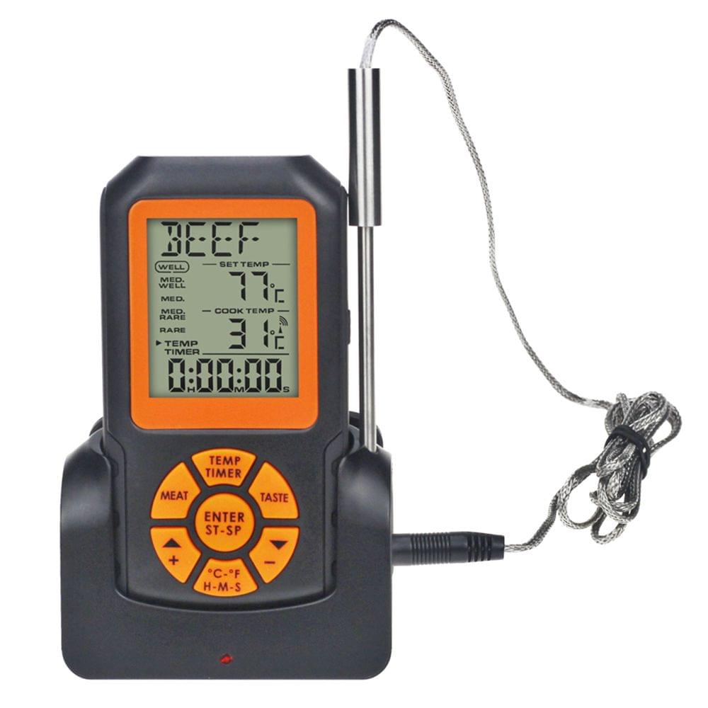 Digital Cooking Grill Thermometer with Wireless Remote
