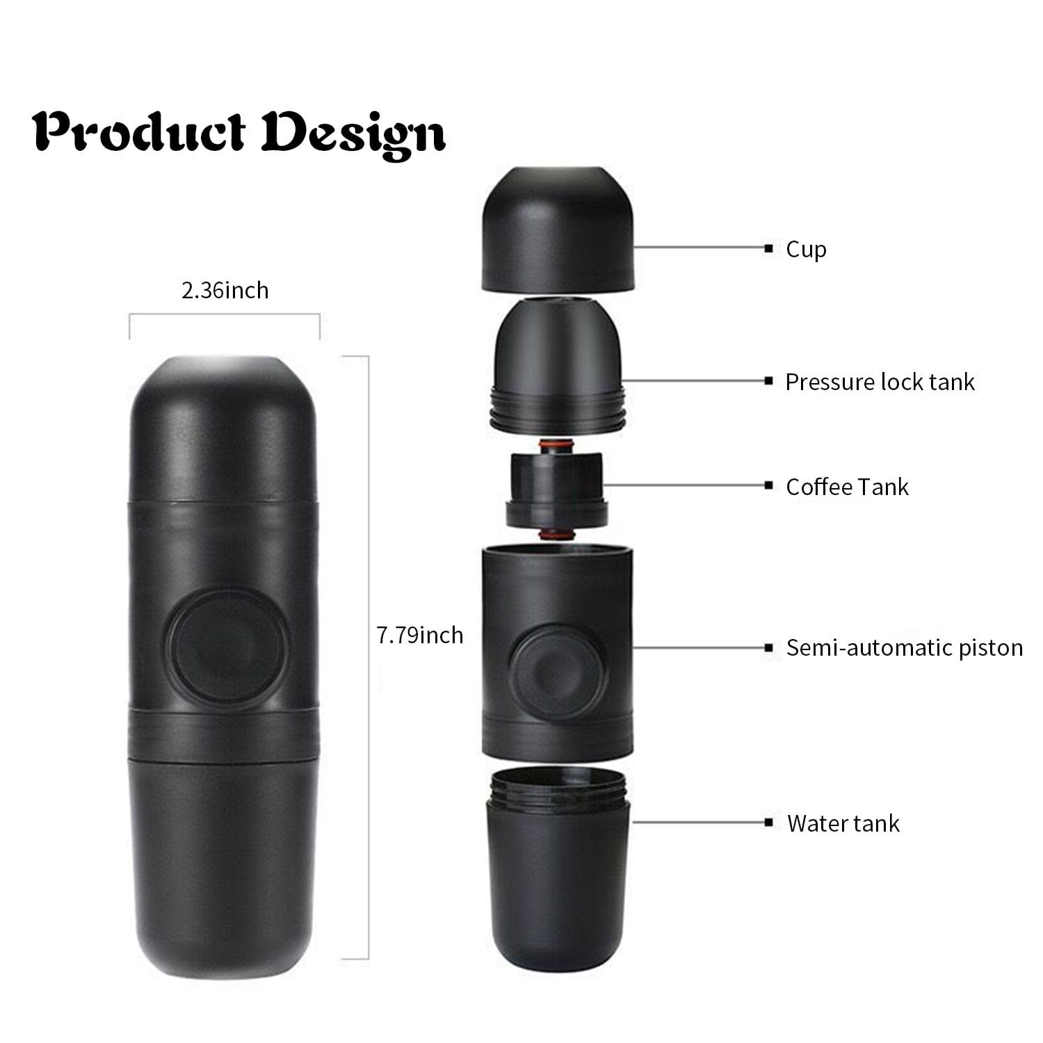 70mL Manual Coffee Machine Mini Portable Ground Coffee