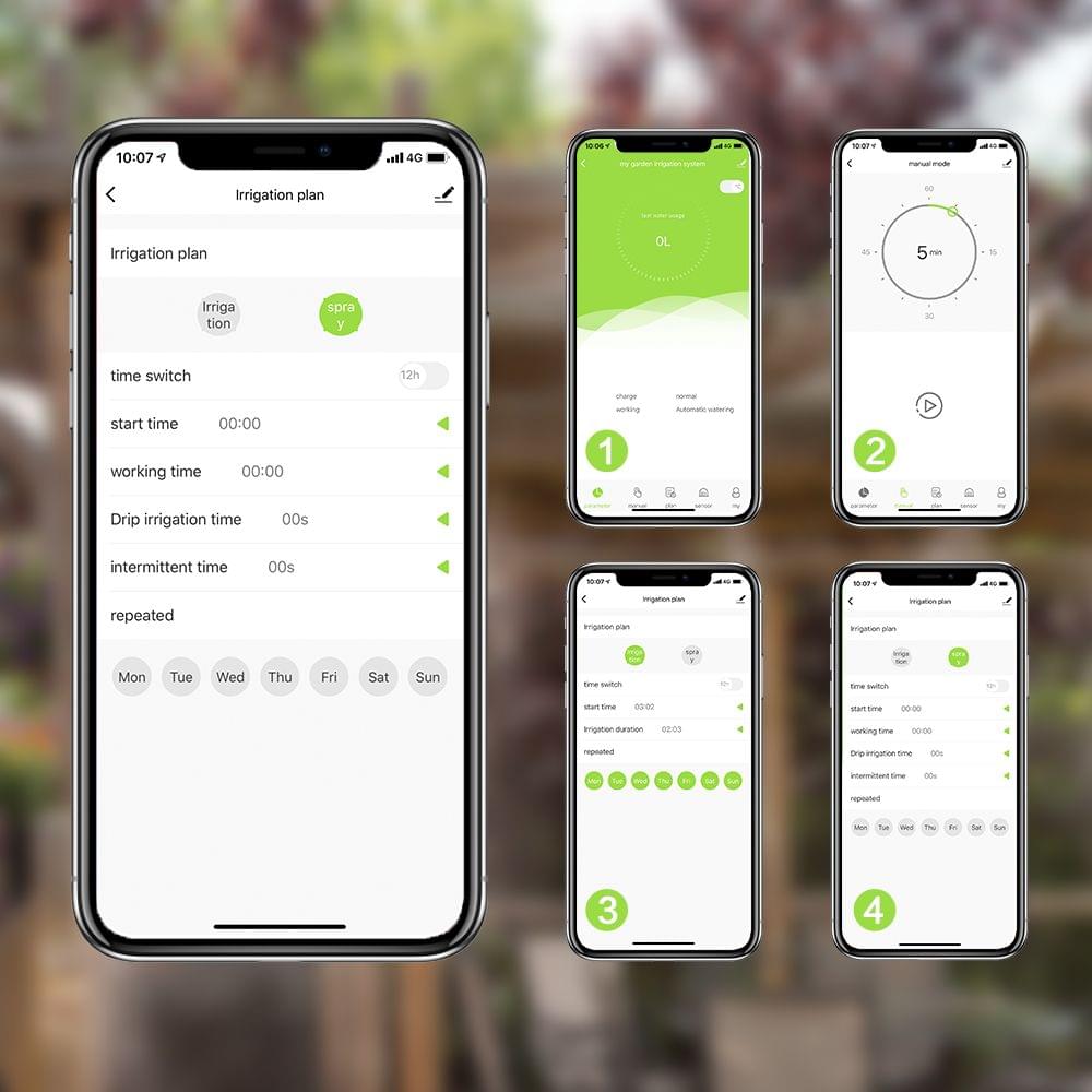 Watering Timer Faucet Water Timer BT Remote APP Plan Setting