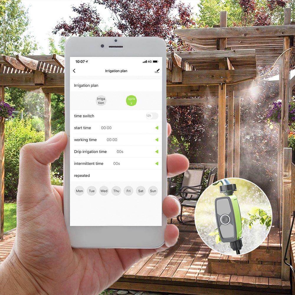 Watering Timer Faucet Water Timer BT Remote APP Plan Setting