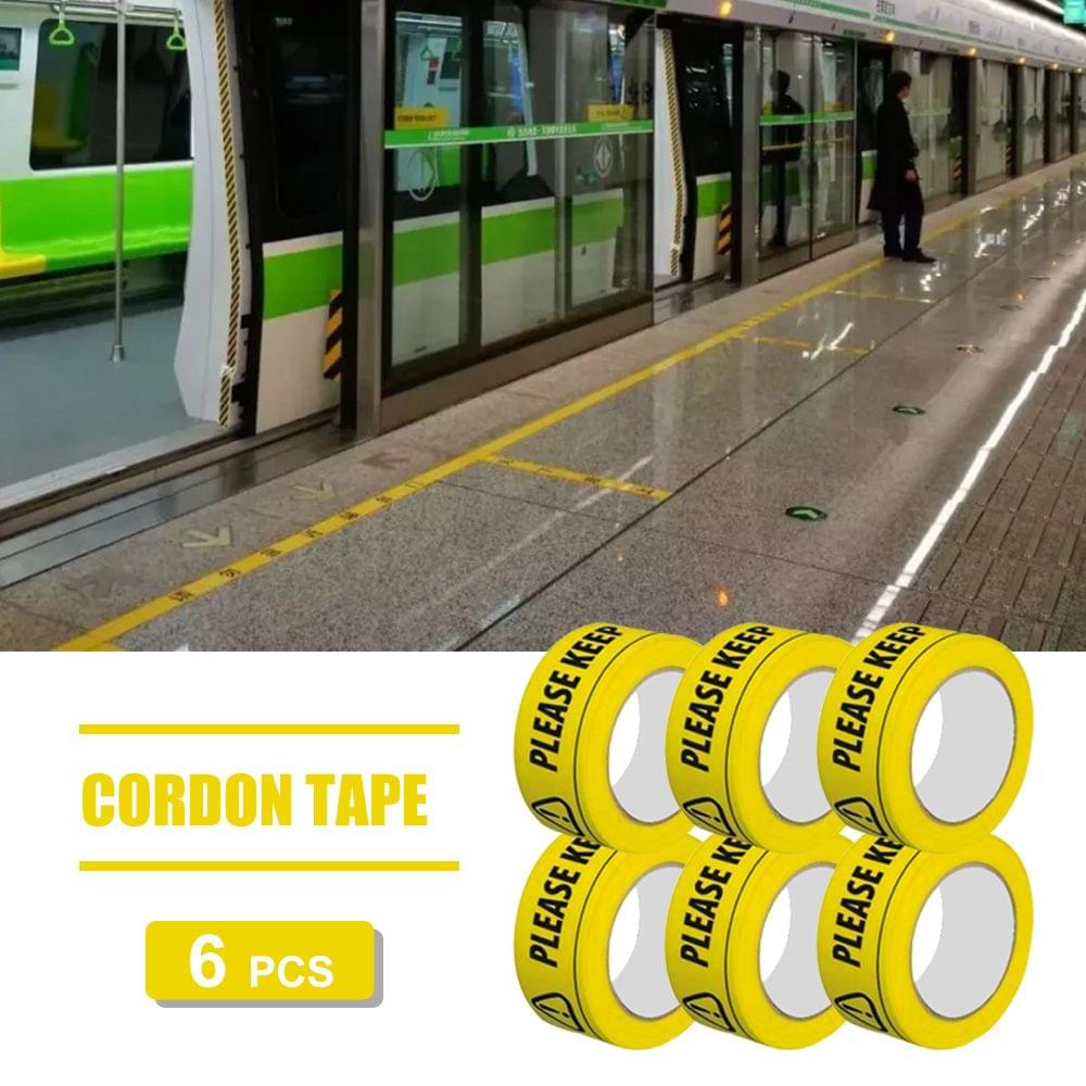 6PCS Cordon Tape Caution Please Wait on This Line Keep 6ft - 6pcs