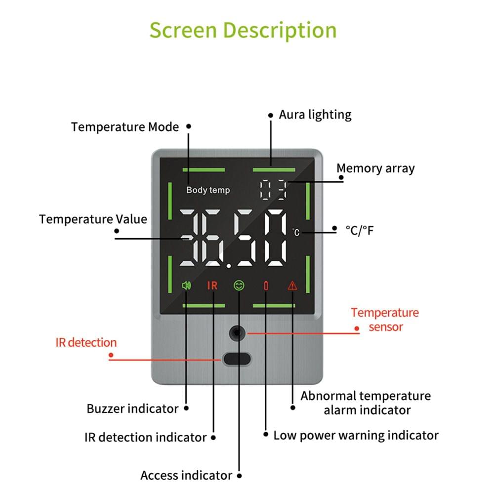 Wall-mounted Infrared Thermometer Body Temperature