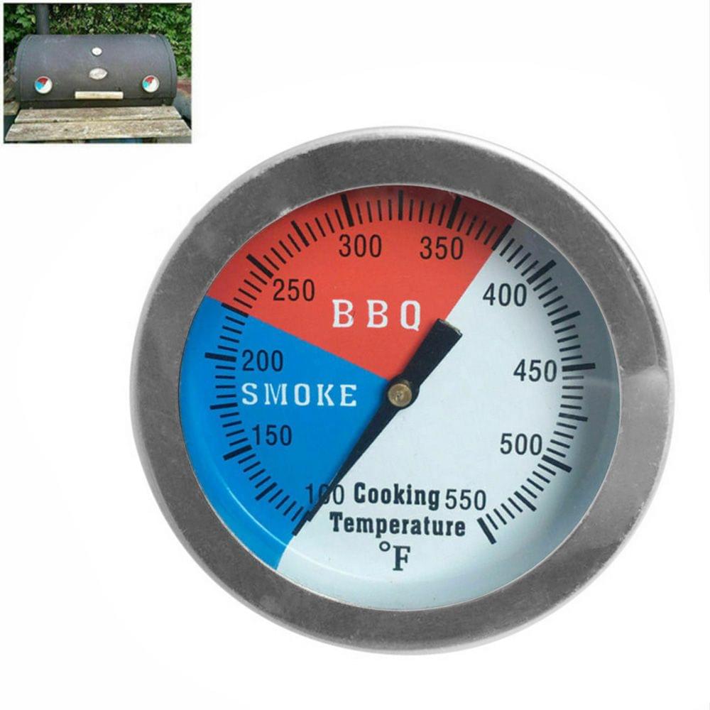 Temperature Gauge Barbecue BBQ Grill Smoker Pit Thermometer