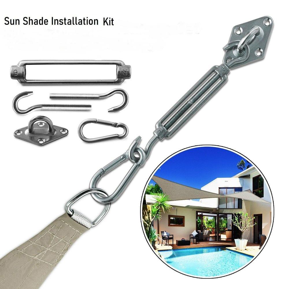 6Pcs/Set Sun Shade Sail Stainless Steel Hardware - 6Pcs