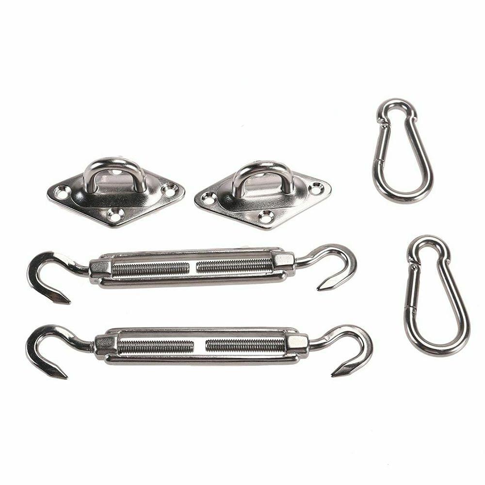 6Pcs/Set Sun Shade Sail Stainless Steel Hardware - 6Pcs