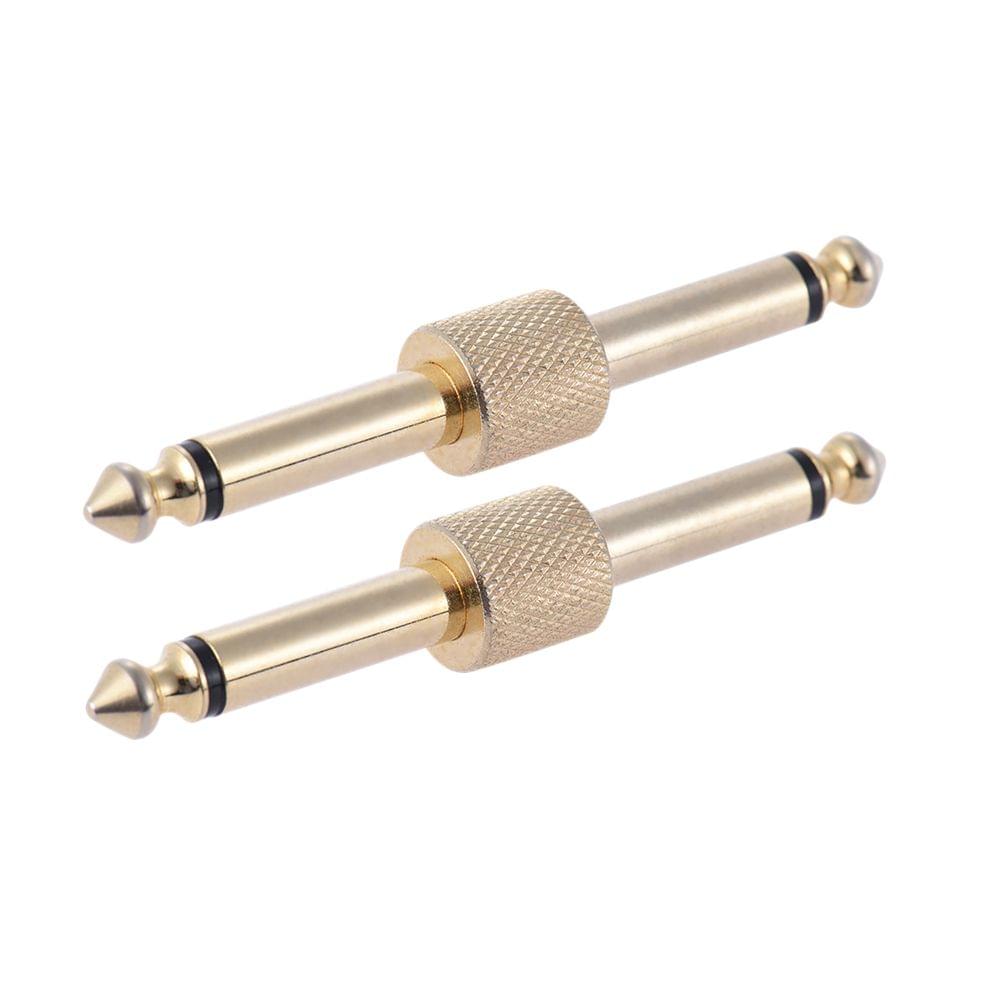 2 Pack 1/4 Inch 6.35mm Guitar Effect Pedal Coupler Connector