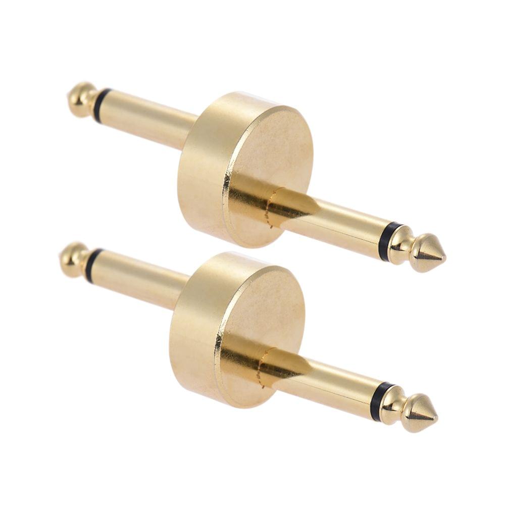 2 Pack 1/4 Inch 6.35mm Z Type Guitar Effect Pedal Coupler