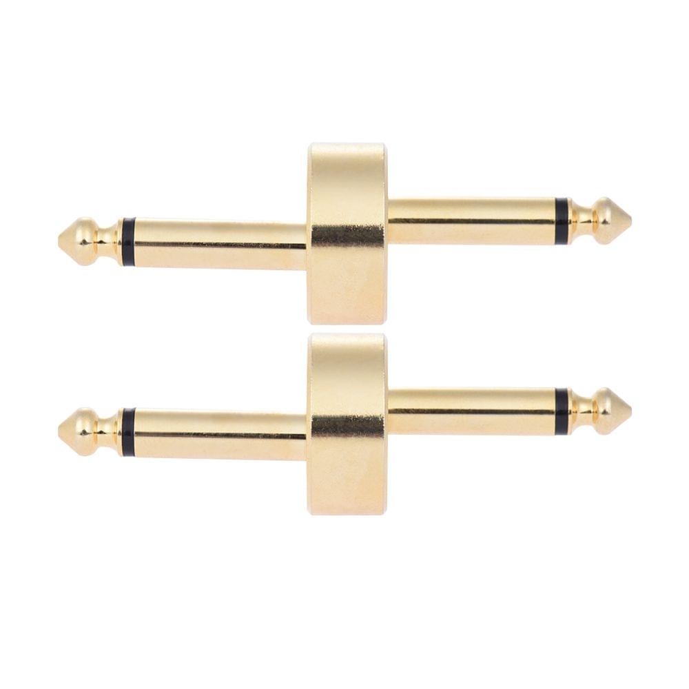 2 Pack 1/4 Inch 6.35mm Z Type Guitar Effect Pedal Coupler