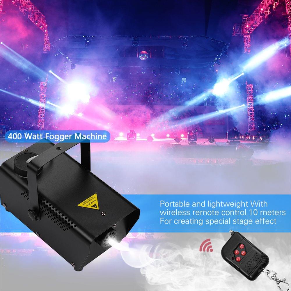Wireless 400 Watt Fogger Fog Smoke Machine with Remote - EU Plug