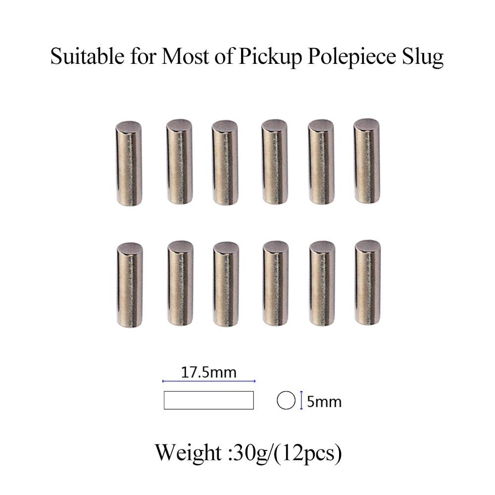 12 Pieces Electric Guitar Humbucker Pickup Polepiece Slug