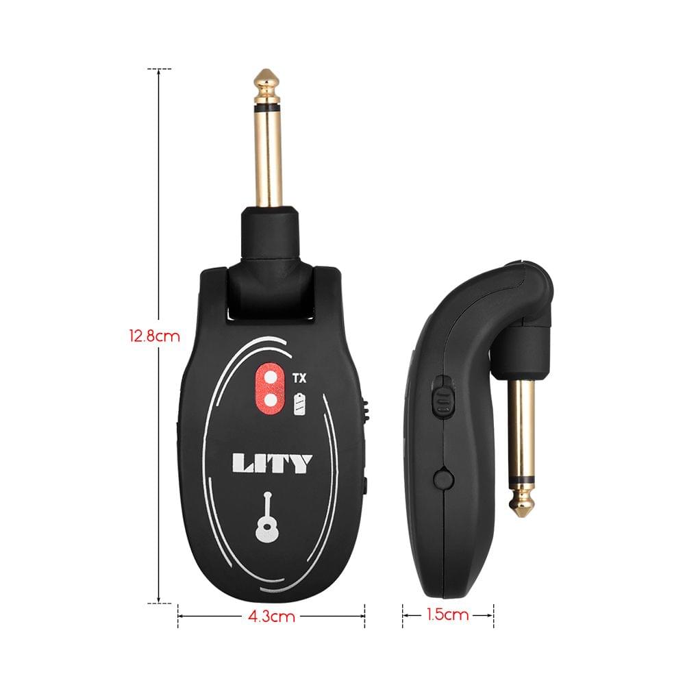 Portable UHF Wireless Guitar Transmitter and Receiver Set