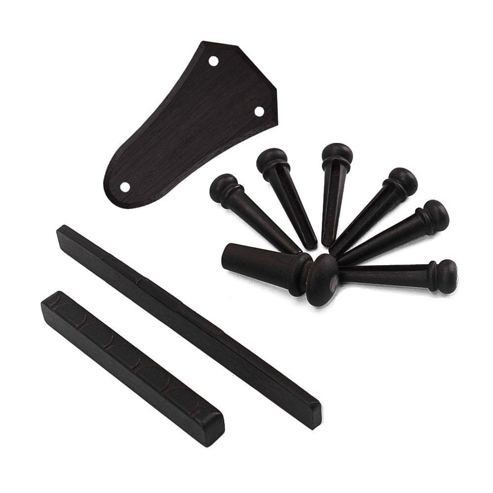 10pcs Acoustic Guitar Accessories Kit Ebony Material with