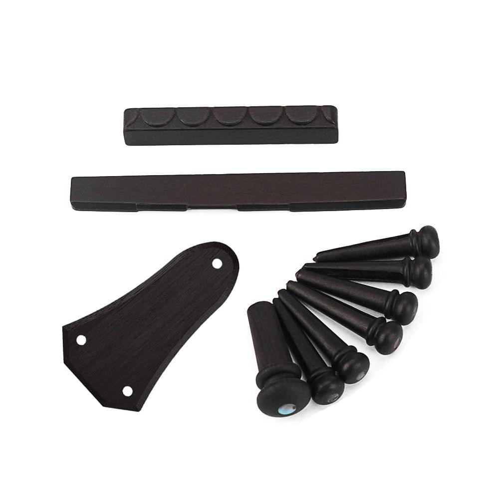 10pcs Acoustic Guitar Accessories Kit Ebony Material with