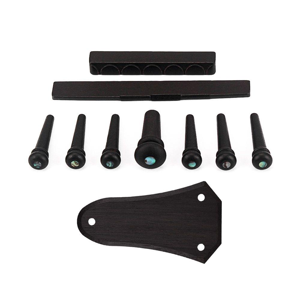 10pcs Acoustic Guitar Accessories Kit Ebony Material with