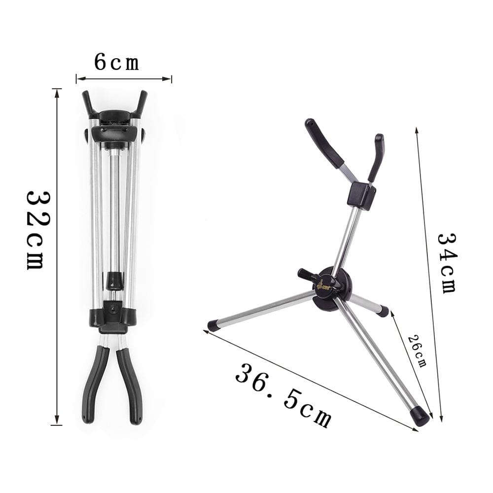 Foldable Tenor Saxophone Stand Portable Sax Metal Floor