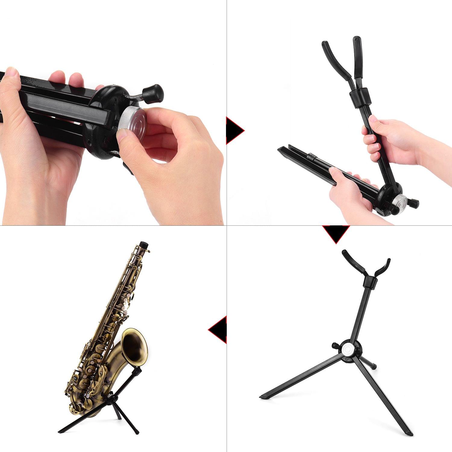 Portable Tenor Saxophone Stand Sax Floor Stand Holder - for tenor sax