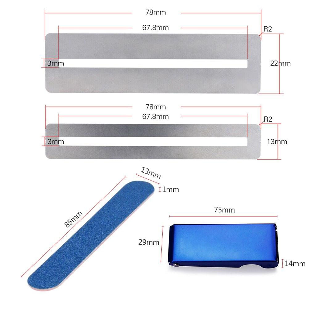 Guitar Repair Tools Kits with Fretboard Polishing Metal