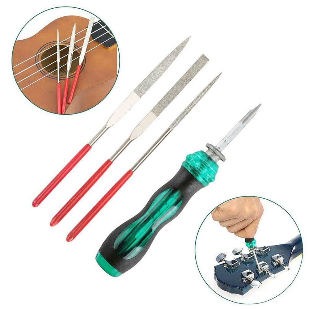 Electric Guitar Bass Care Repairing Tool Set Luthier Setup
