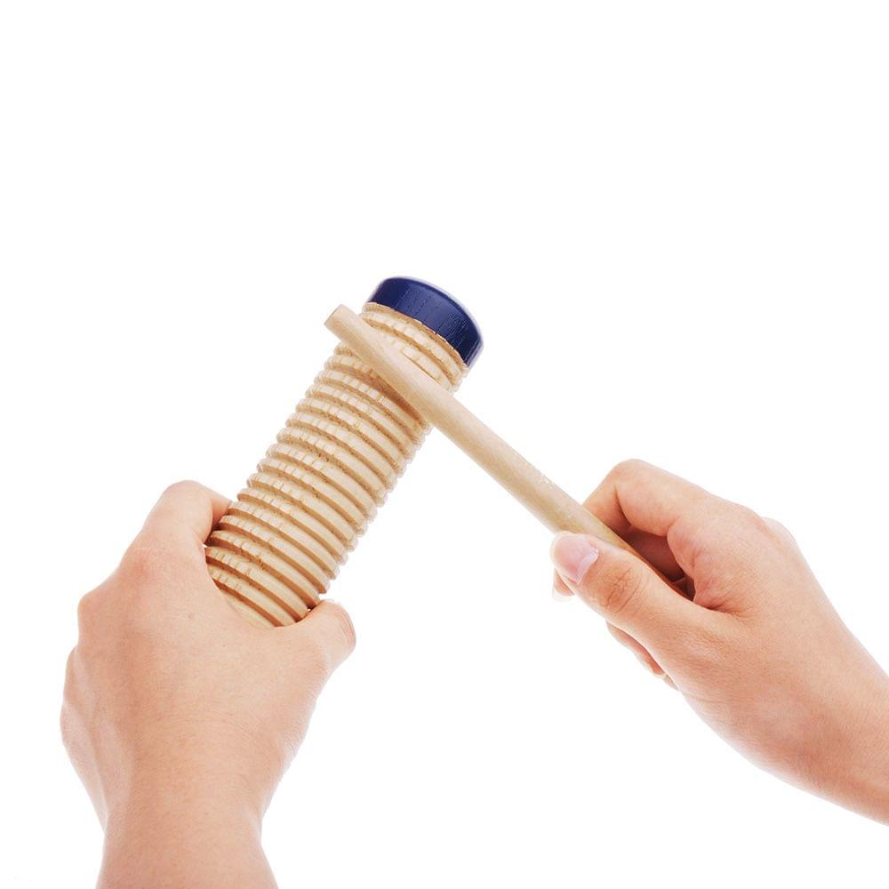 Wooden Guiro Shaker Baby Kid Child Early Educational Musical