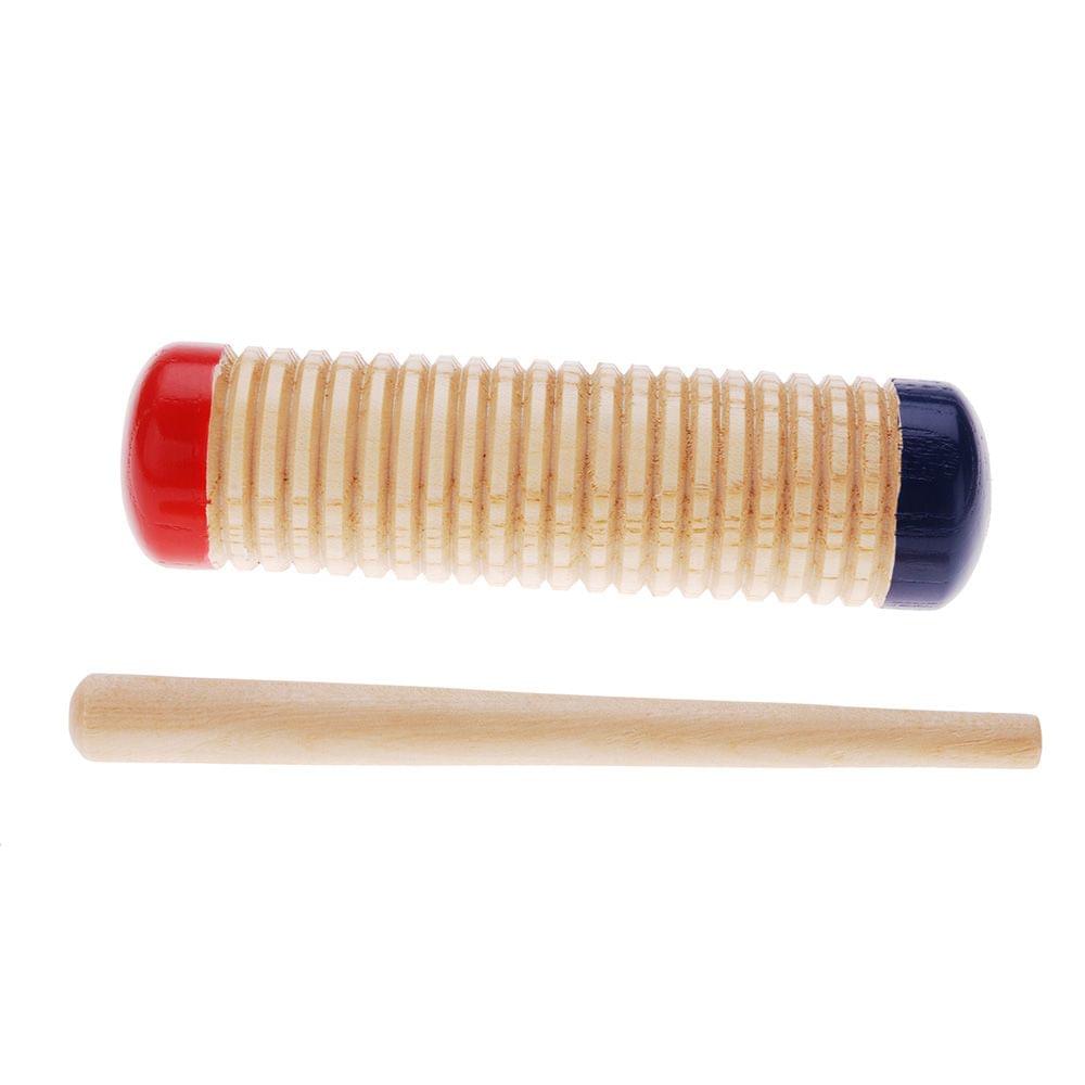 Wooden Guiro Shaker Baby Kid Child Early Educational Musical