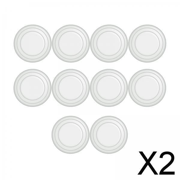 2x10Pcs Car Door Anti Collision Gasket Universal Decorative for Truck White luminous