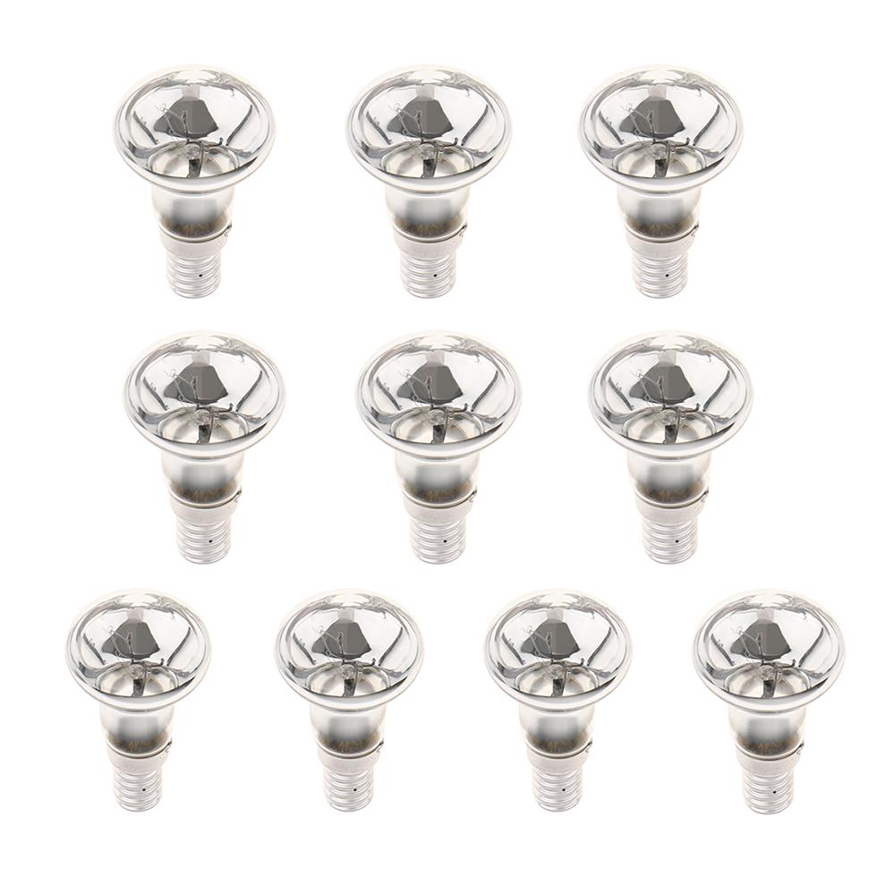 10x Reflector Spotlight Bulb Lamp Lightbulb Small Screw SES Transparent - R39 - 25W