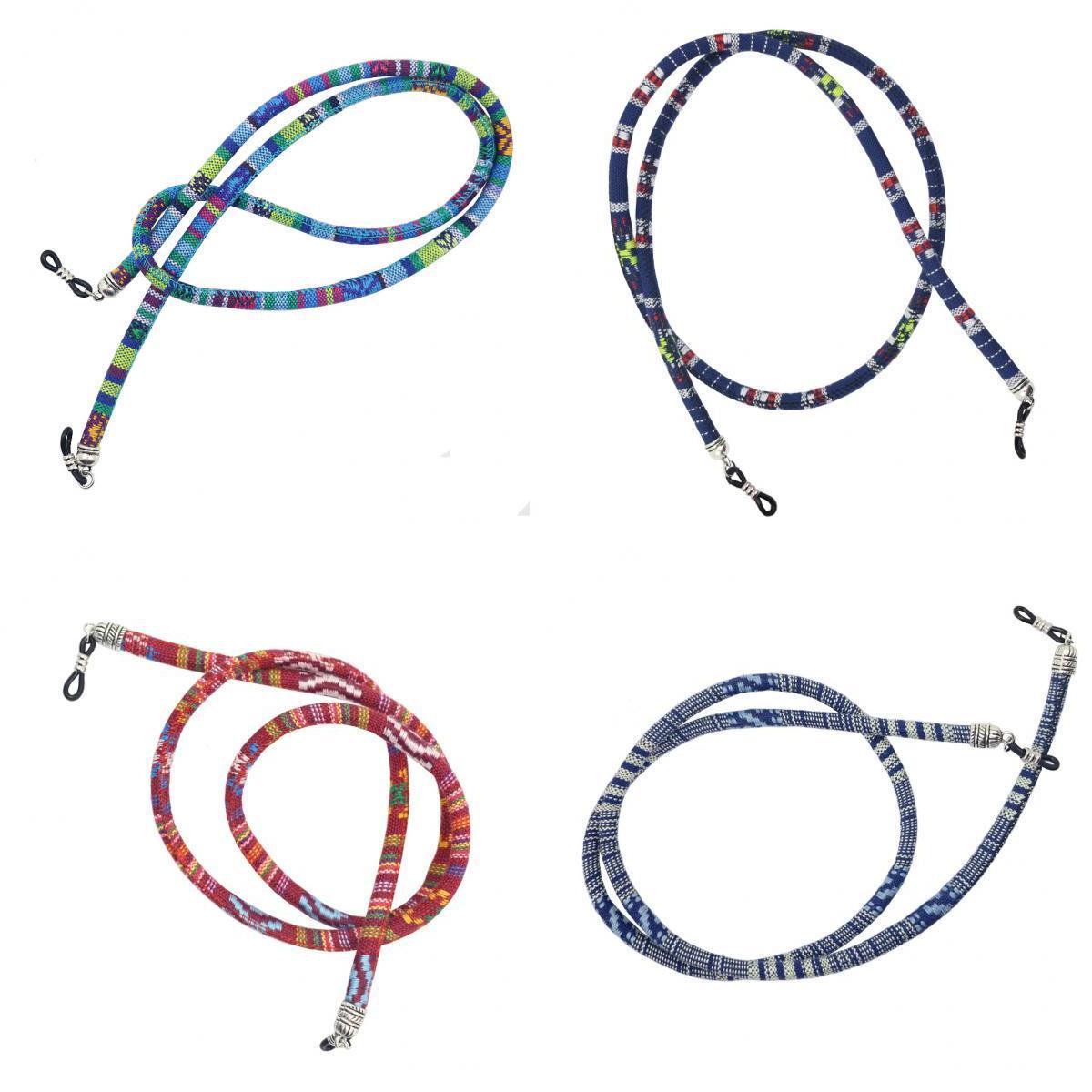 4Pcs Cotton Round Rope Sunglasses Neck Cord Strap Eyeglasses Lanyard Holder