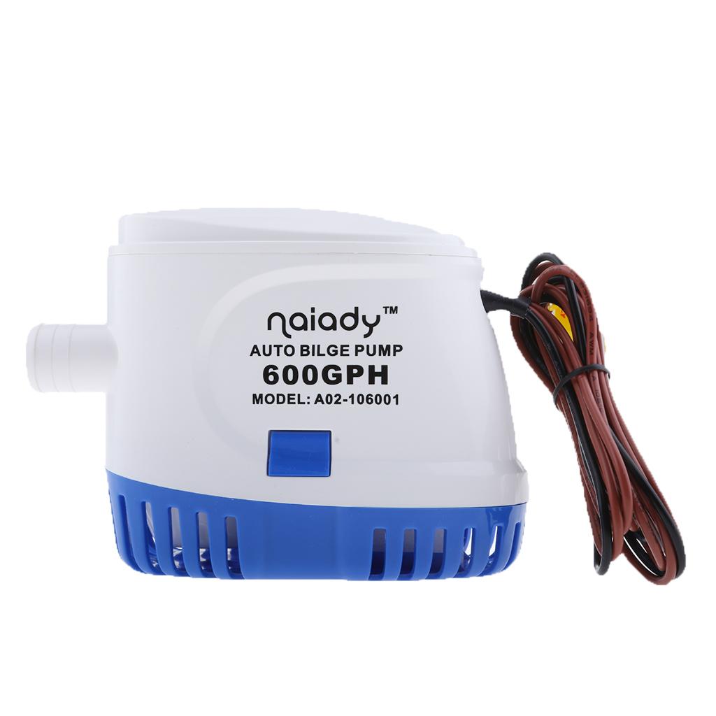 12V 600GPH Automatic Submersible Yacht Bilge Water Pump Auto w/ Float Switch