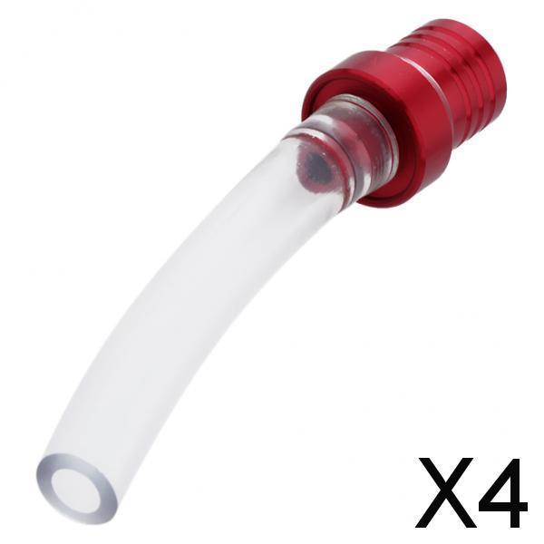4xFuel Gas Tank Cap Air Vent Tube Breather for Pit Dirt Bike Motorcycle Red