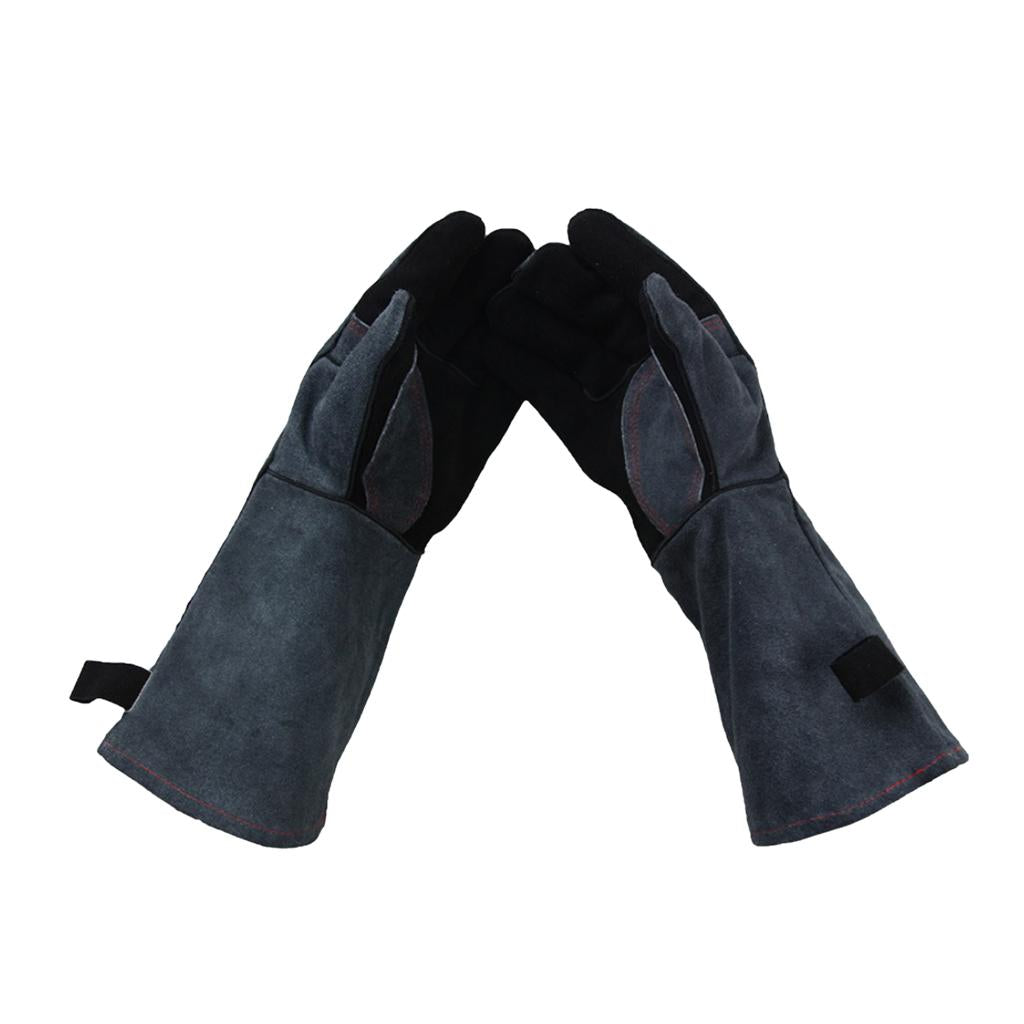 Leather Labor Gloves Working Gloves Safety Heat Resistant Protective Gloves